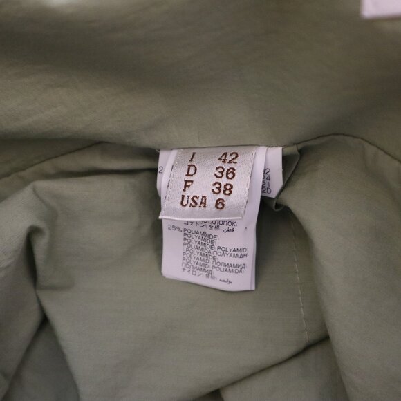 Brunello Cucinelli Skirt Cotton Front Knot Midi Drape Chic Size 6 - Picture 9 of 9